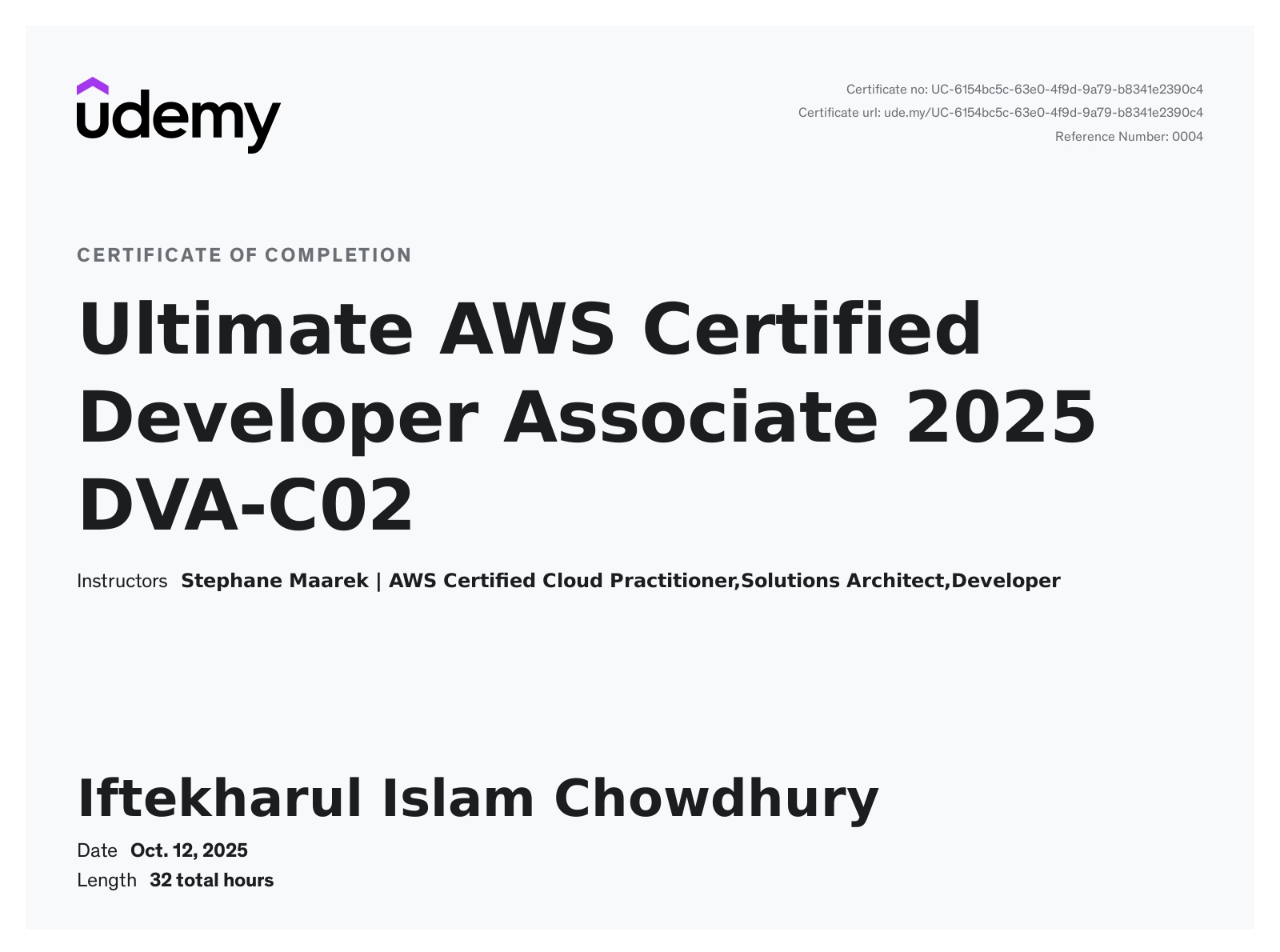 AWS Certified Developer – Associate